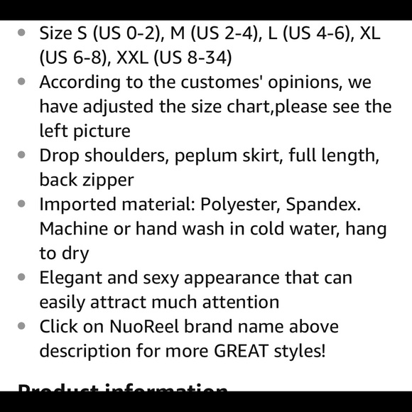 Long, Red Peplum Dress - Picture 2 of 3